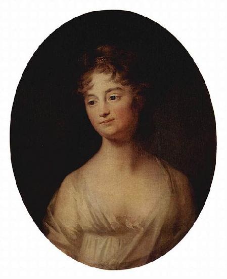 TISCHBEIN, Johann Heinrich Wilhelm Portrat einer Frau, Oval Sweden oil painting art